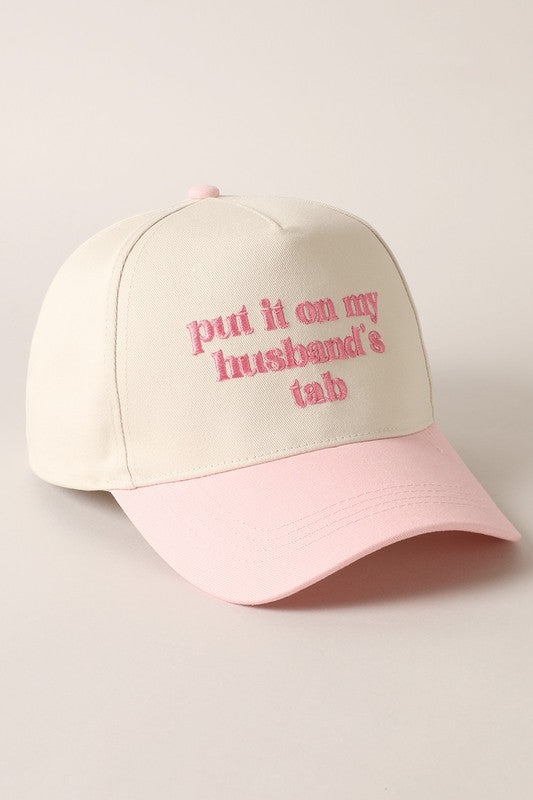 Put it on my husbands tab hat - Pink