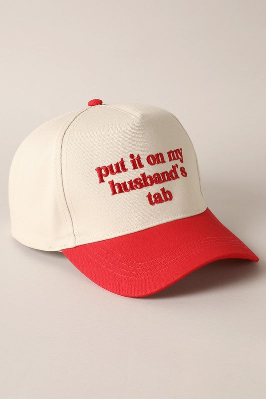 Put it on my husbands tab hat- Red