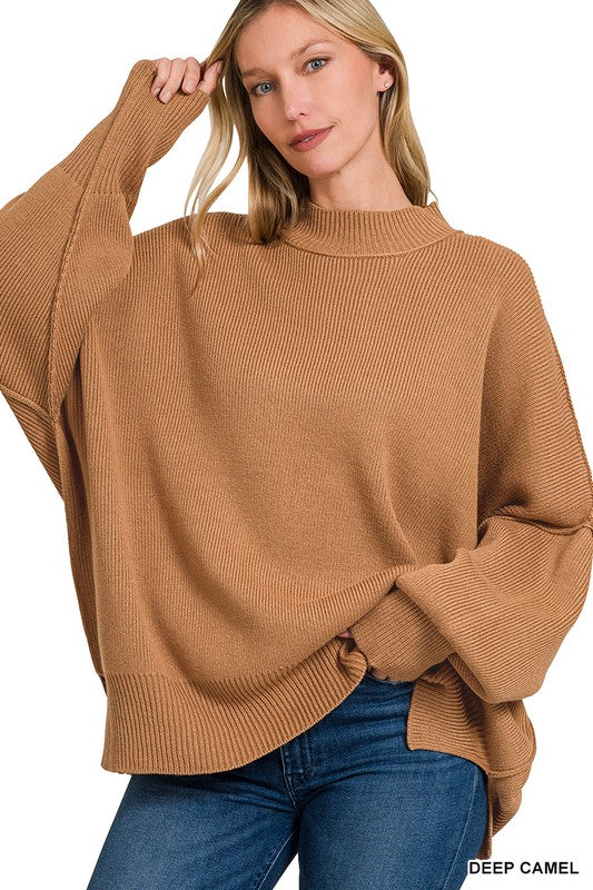 Deep Camel Oversized Sweater