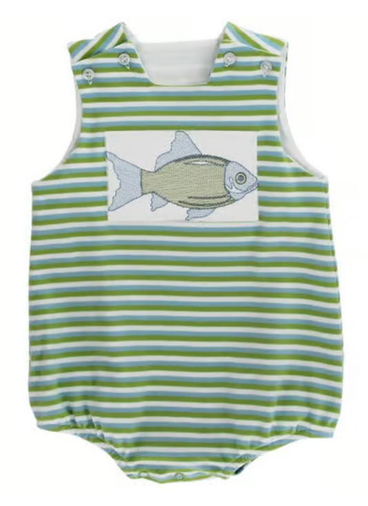 Fish Fry Knit Infant Bubble, Bailey Boys