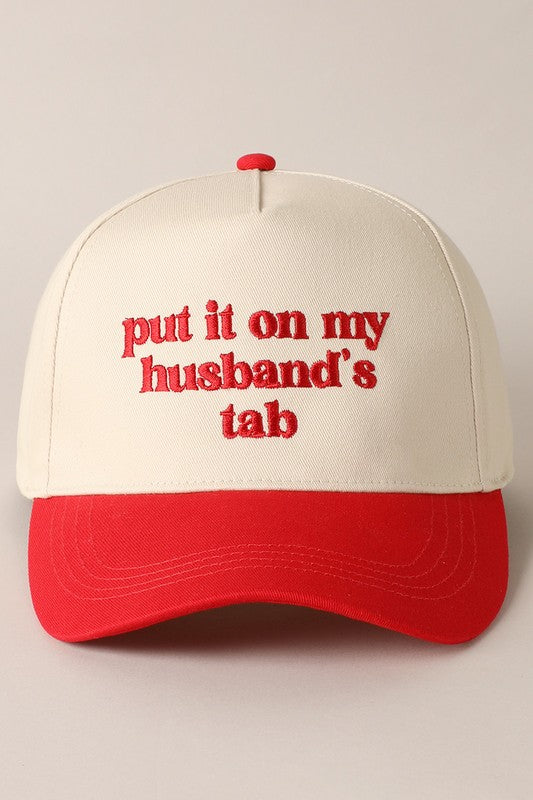 Put it on my husbands tab hat- Red