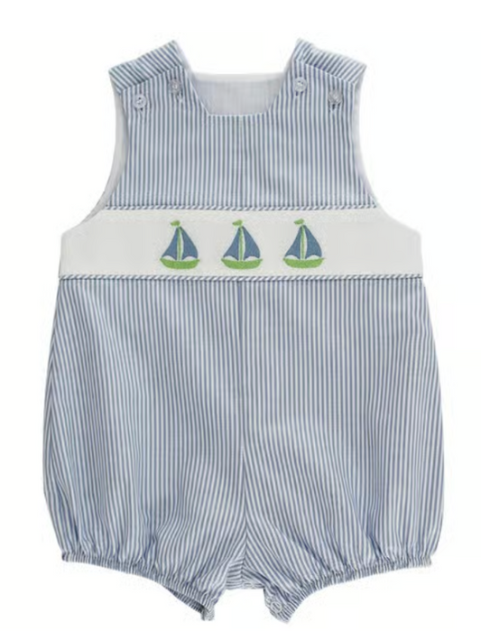 Sailboat Trio Short Infant Bubble, Bailey Boys