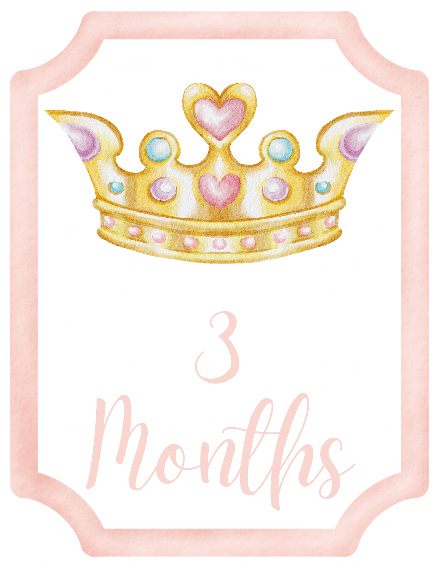 Princess Milestone Cards