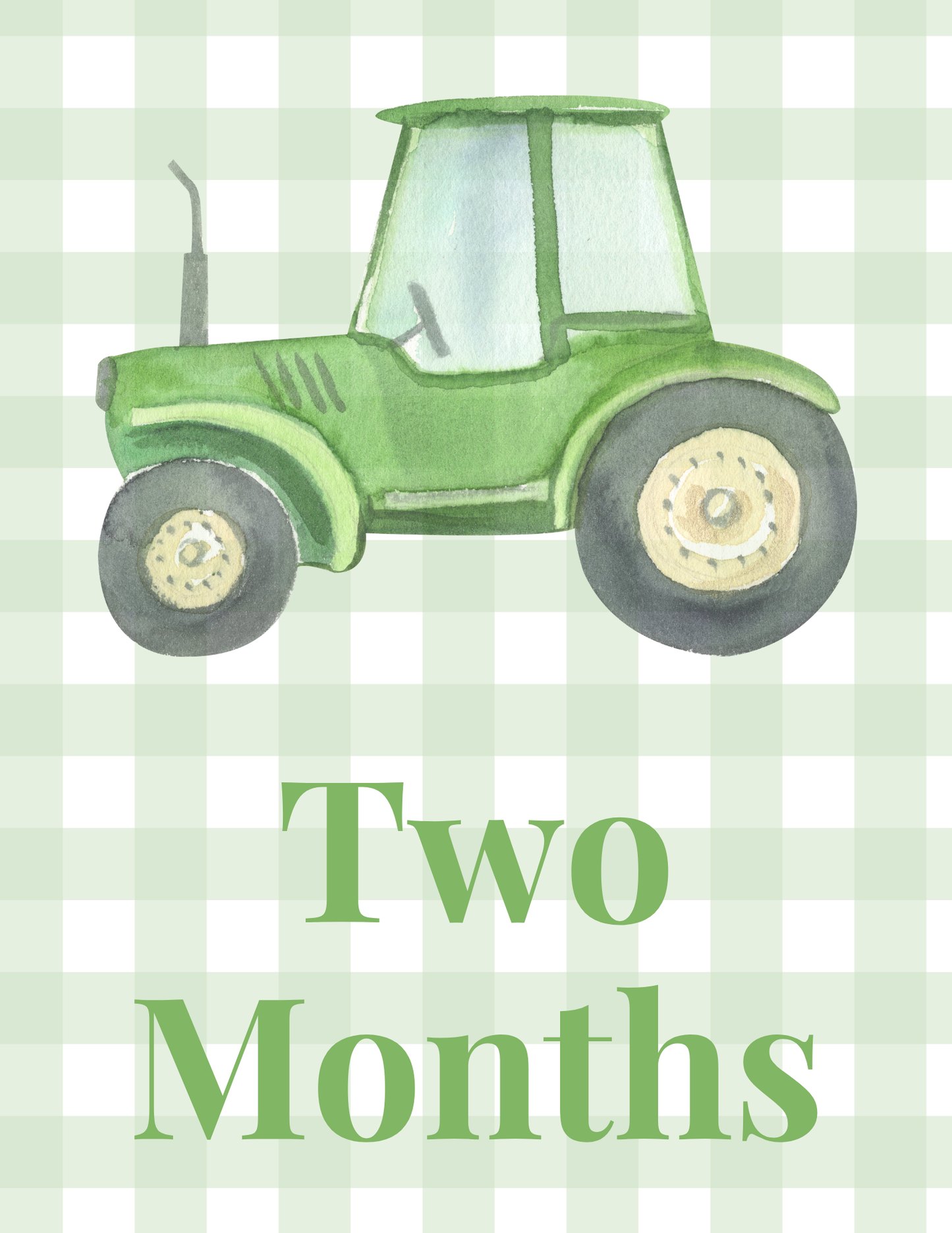 Little Tractor Milestone Cards