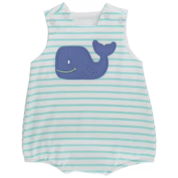 Wally Whale Knit Infant Bubble, Bailey Boys